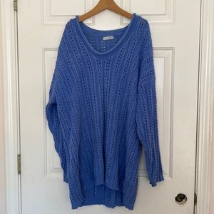 Women’s blue vintage grandpa sweater